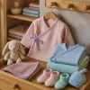 Infant kimono elegance for newborn wardrobes