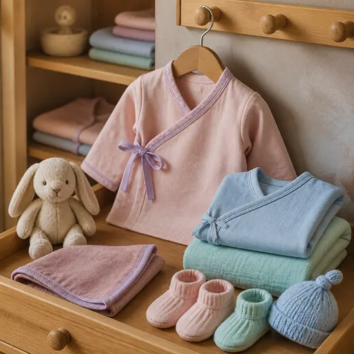 Infant kimono elegance for newborn wardrobes