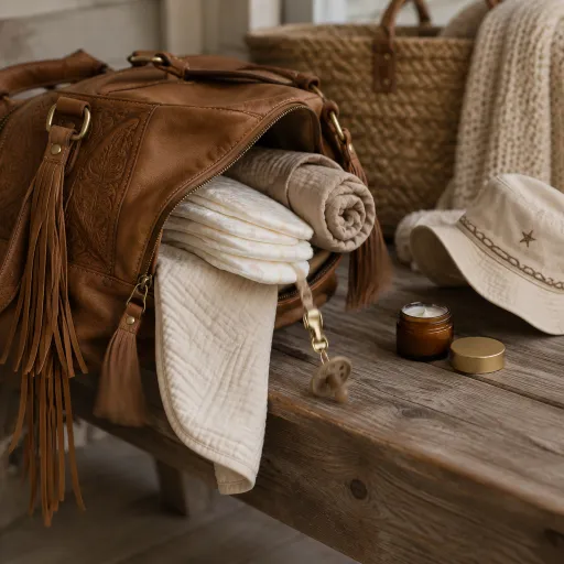 Western diaper bags with refined style for fashion forward babies