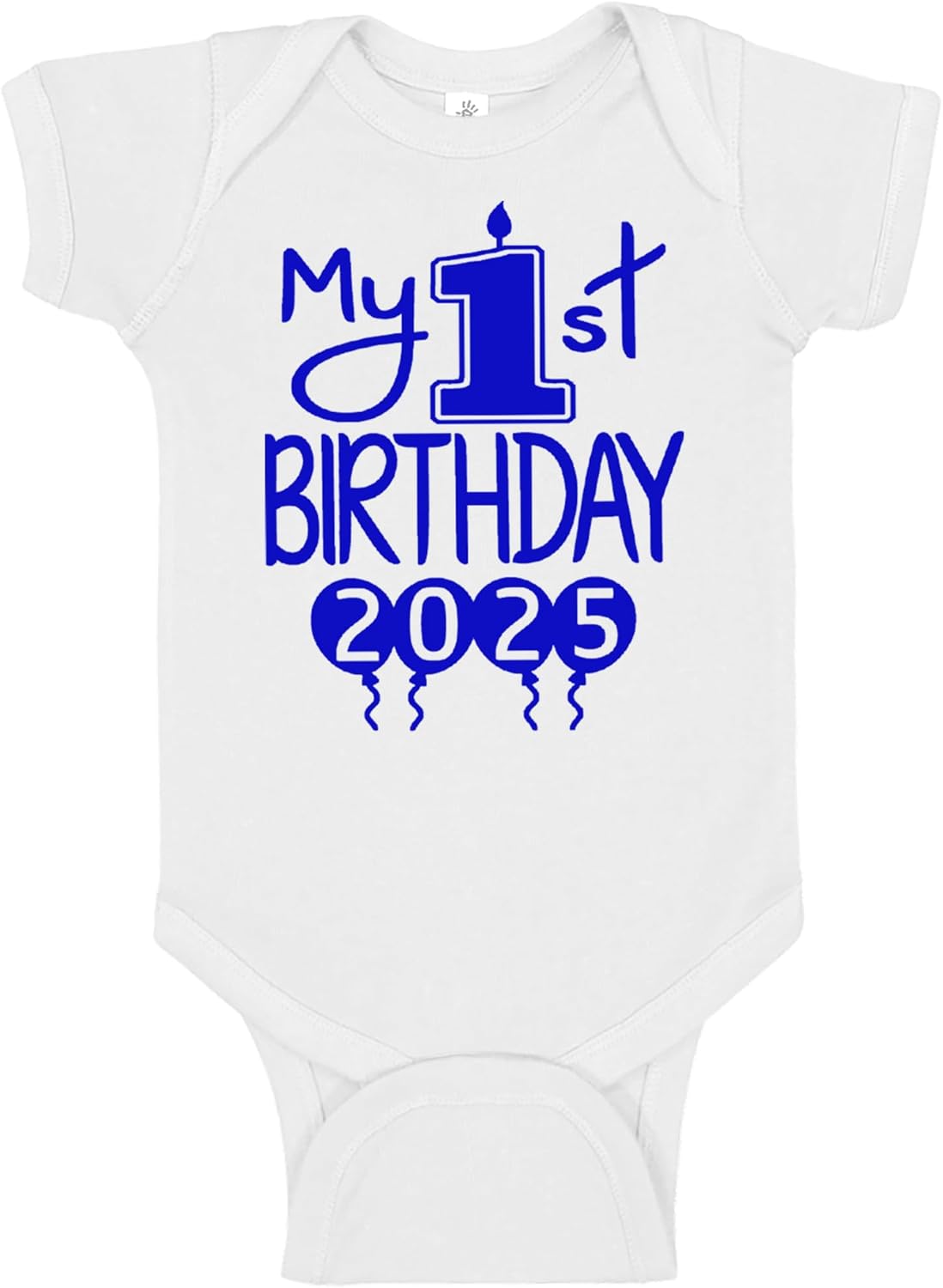 Handmade Cute Baby Boy Girl My 1st Birthday 2025 First Party Bodysuit Outfits