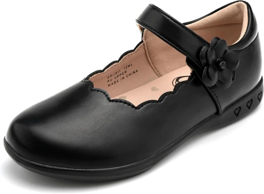 Girls School Shoes Mary Jane Uniform Dress Flat Shoes Retro Style Oxford Church Music Recitals(Little/Big Kids)