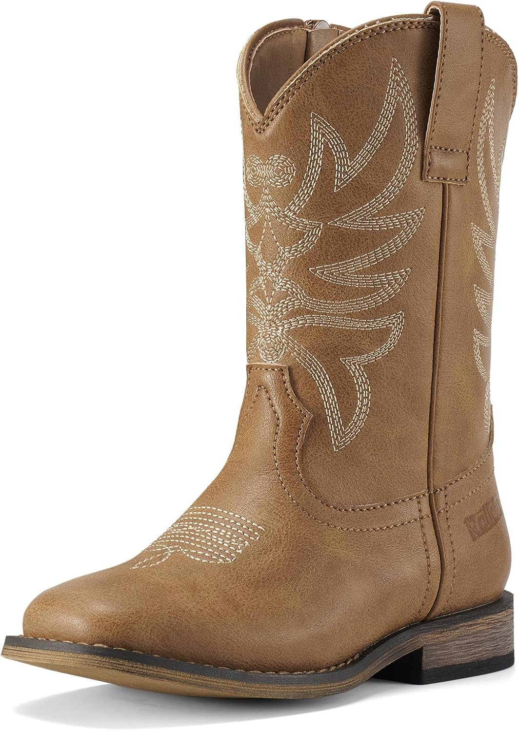 Kids Cowboy Boots for Boys Girls Western Square Toe Cowgirl Boots with Walking Heel (Toddler/Little Kid/Big Kid)
