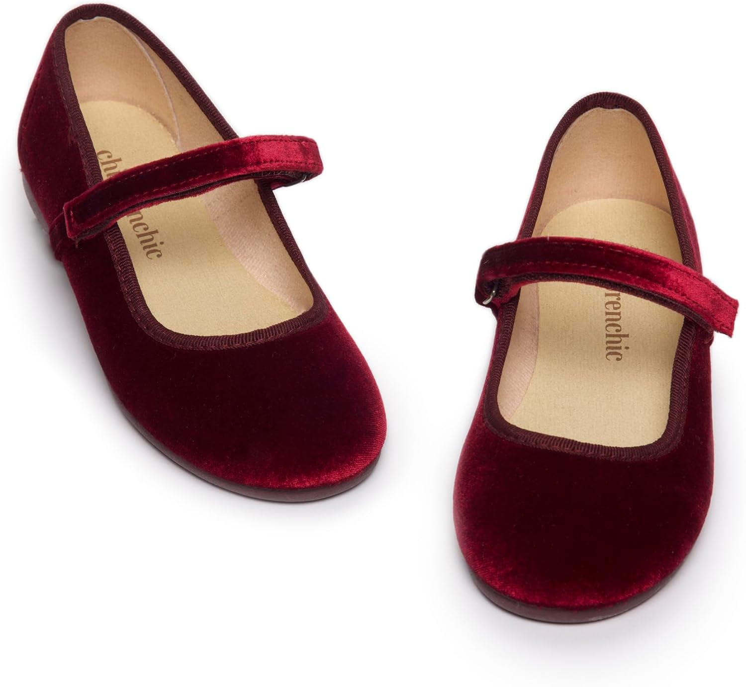Mary Jane Shoes for Girls – Classic & Comfortable Dress Shoes for Toddlers & Kids – Perfect Flats for School, Play, and Special Occasions (Velvet)