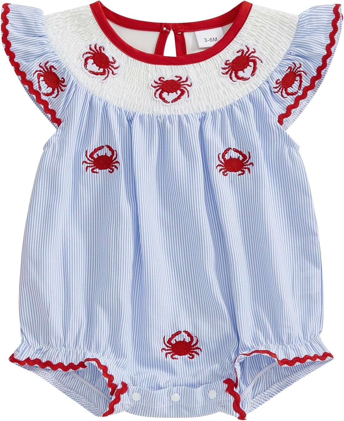 Smocked Baby Girl Clothes Ruffle Sleeveless Romper Jumpsuit One Piece Cute Outfit Newborn Summer Infant Clothing