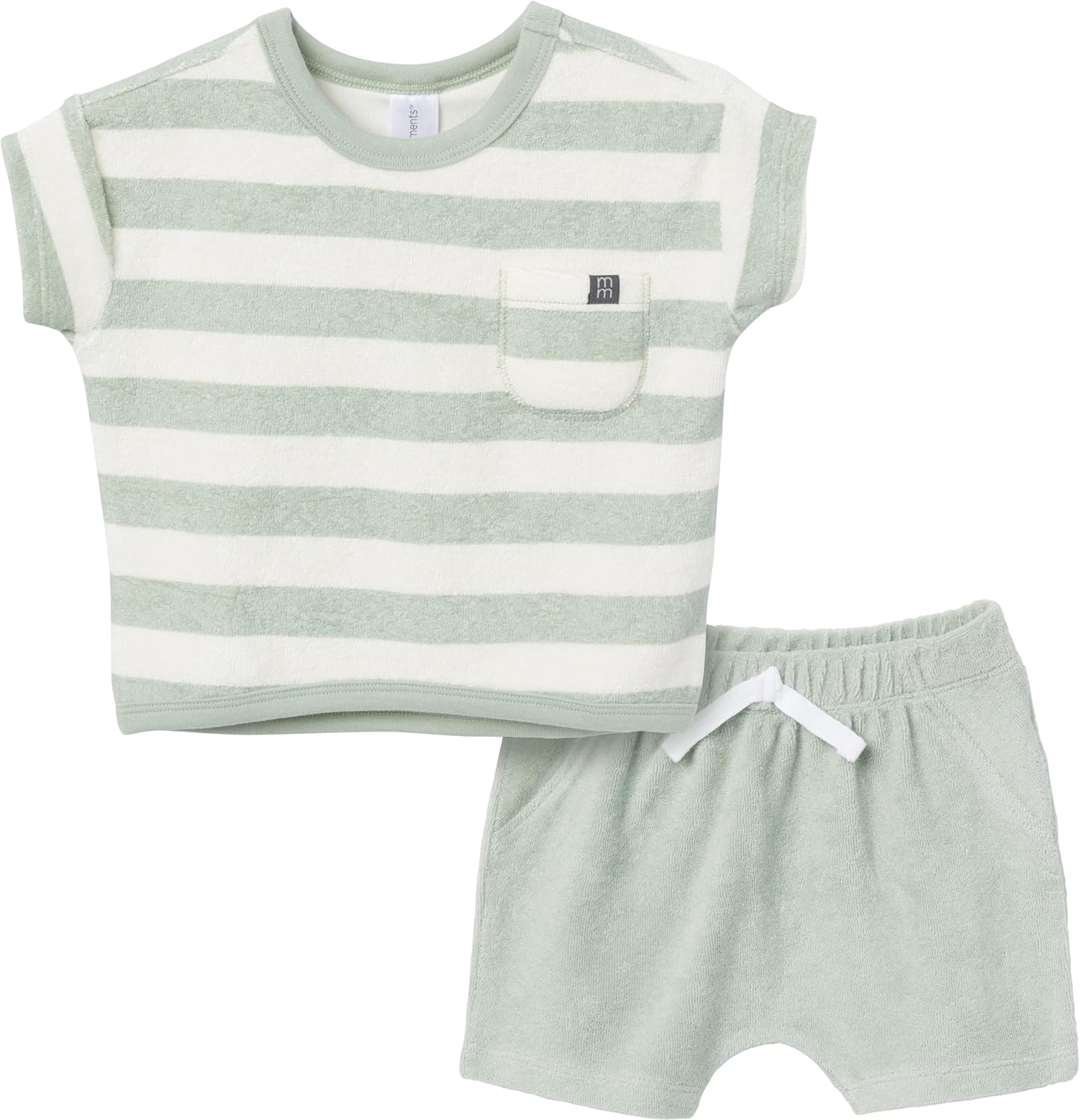Baby Boys' 2-Piece Knit Terry Shirt and Short
