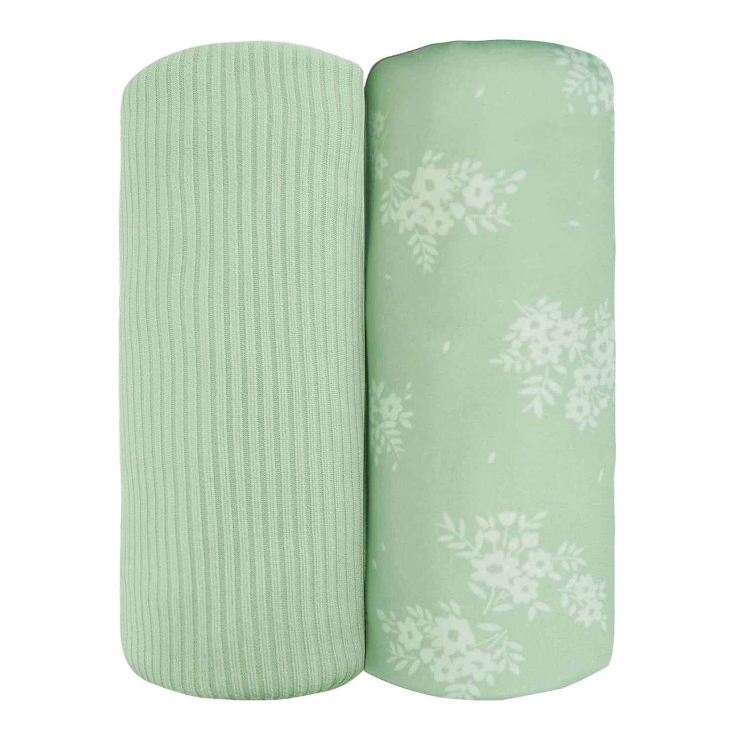 Jersey Swaddle Blanket, Ultra Soft Stretchy Receiving Blanket, Newborn Swaddle Wrap for Boys & Girls, 40 x 30 inches, 2 Pcs