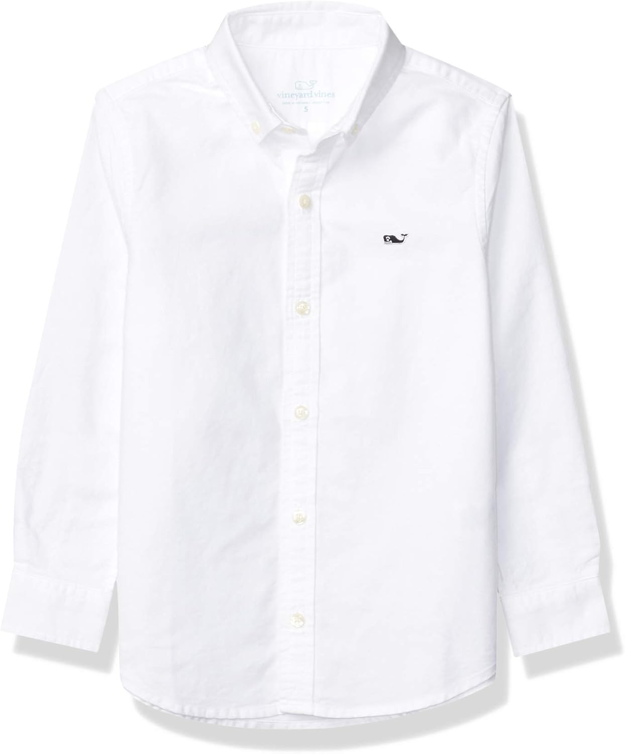 Boy's Oxford Long Sleeve Whale Shirt