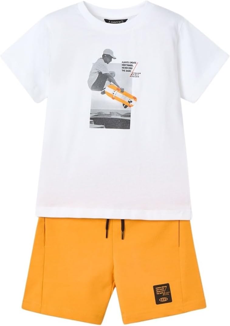 Knit Set for Boys Orange