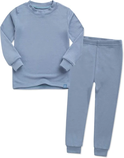 VAENAIT 6M-12Y Toddler Toddler Kids Toddler Girls Boys Soft Comfy Modal Tencel Solid Raglan Sleepwear Pajamas Pjs 2pcs Set 6-12 Months A03-powderblue