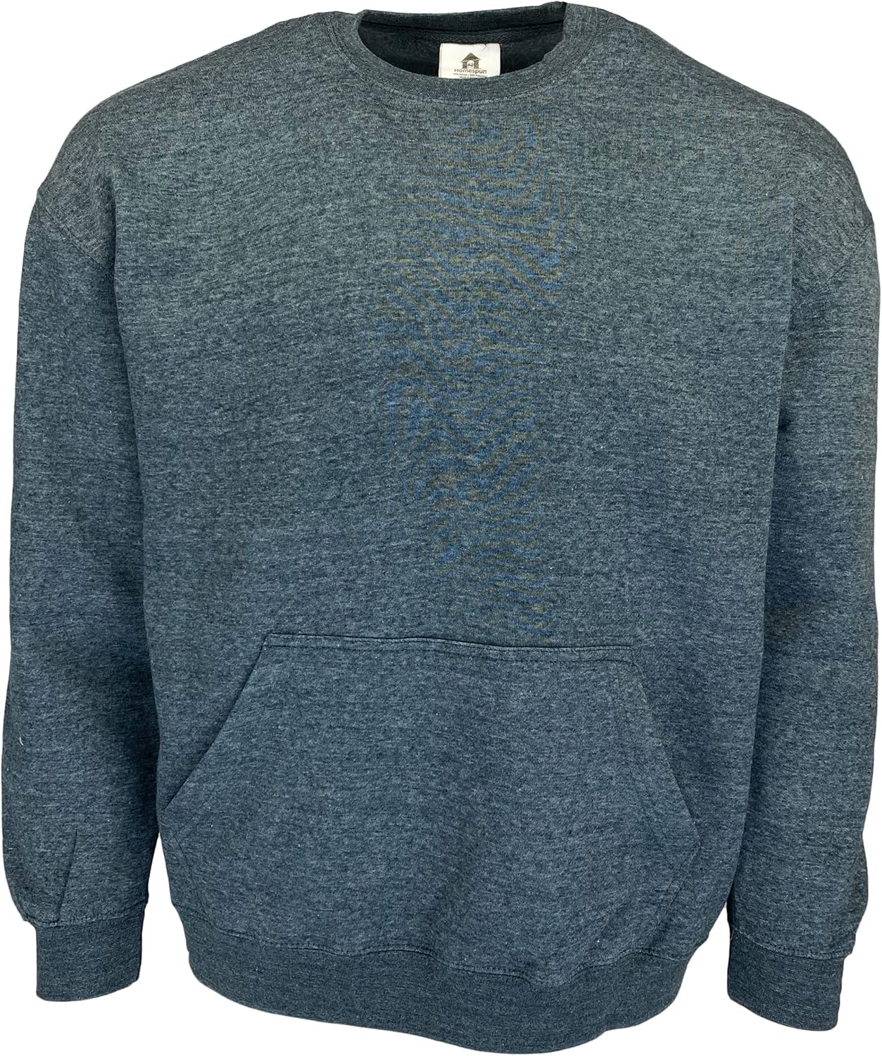 Homespun Ultra Soft 3-End Ringspun Cotton/Poly Fleece Pouch Pocket Crews