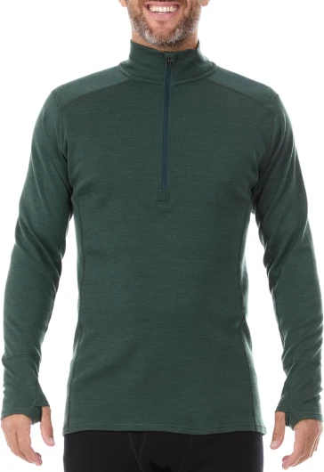 100% Merino Wool - Men’s Midweight Quarter Zip - Warm Pullover - Midlayer