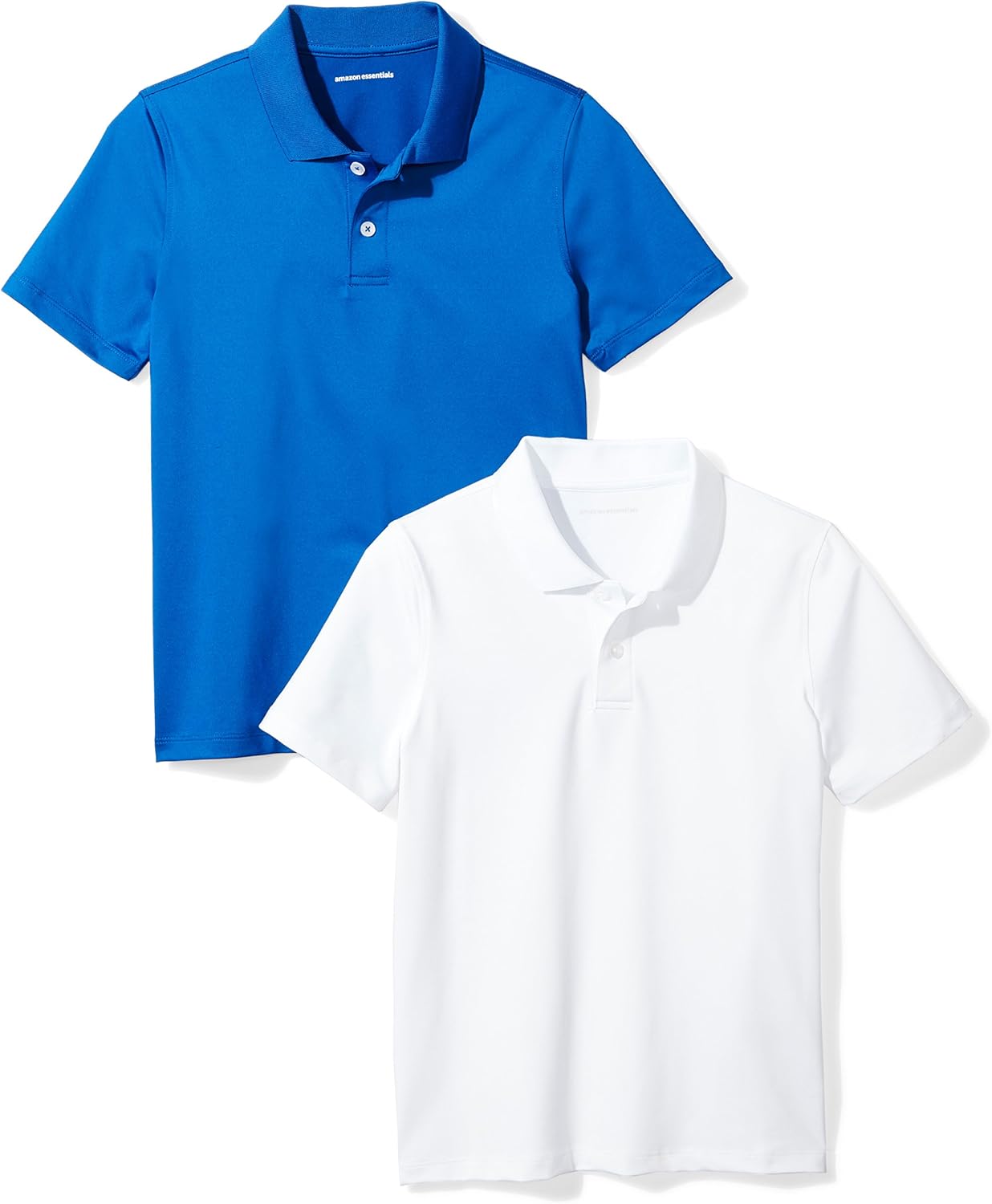 Boys and Toddlers' Active Performance Polo Shirts, Pack of 2