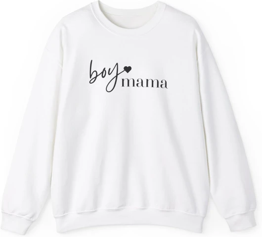 Boy Mama Crewneck Sweatshirt - Cozy Gift for Mothers - Casual Everyday Wear - Perfect for Mom Life, Mother's Day, Baby