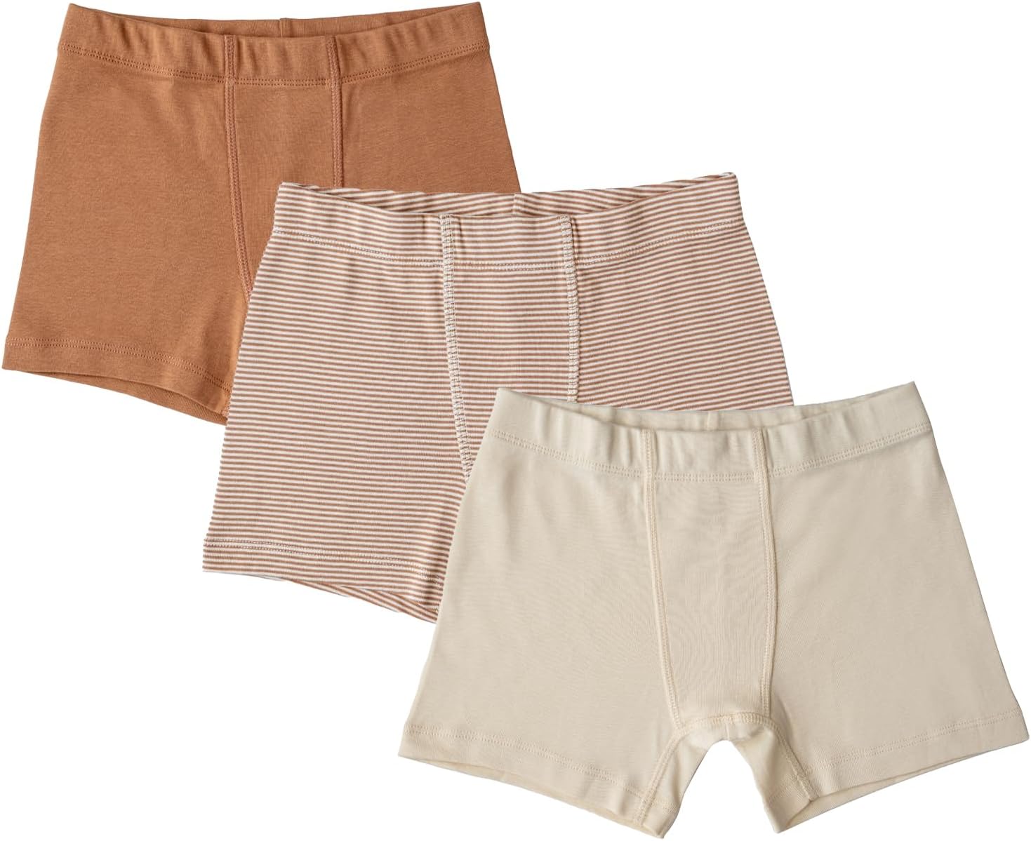 Boys 100% Organic 100% Cotton Underwear GOTS Certified Kids Toddler Boxer Briefs Pack of 3