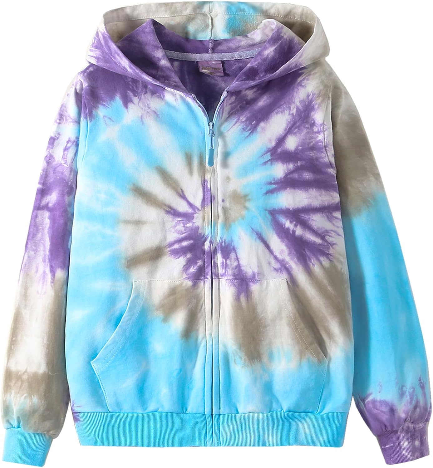 Girls Zip Up Hoodies Soft Cotton Zipper Sweatshirts Top for 2-12 Years