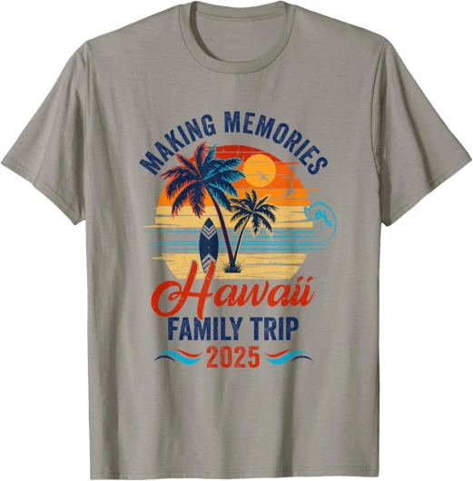 Aloha Hawaii Family Vacation 2025 Making Memories Together T-Shirt