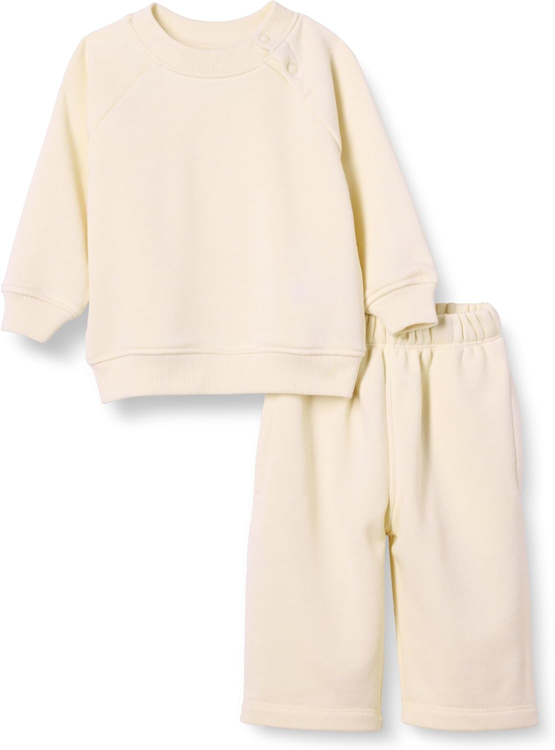 Unisex Babies' French Terry Sweatshirt and Sweatpants Set, Pack of 2