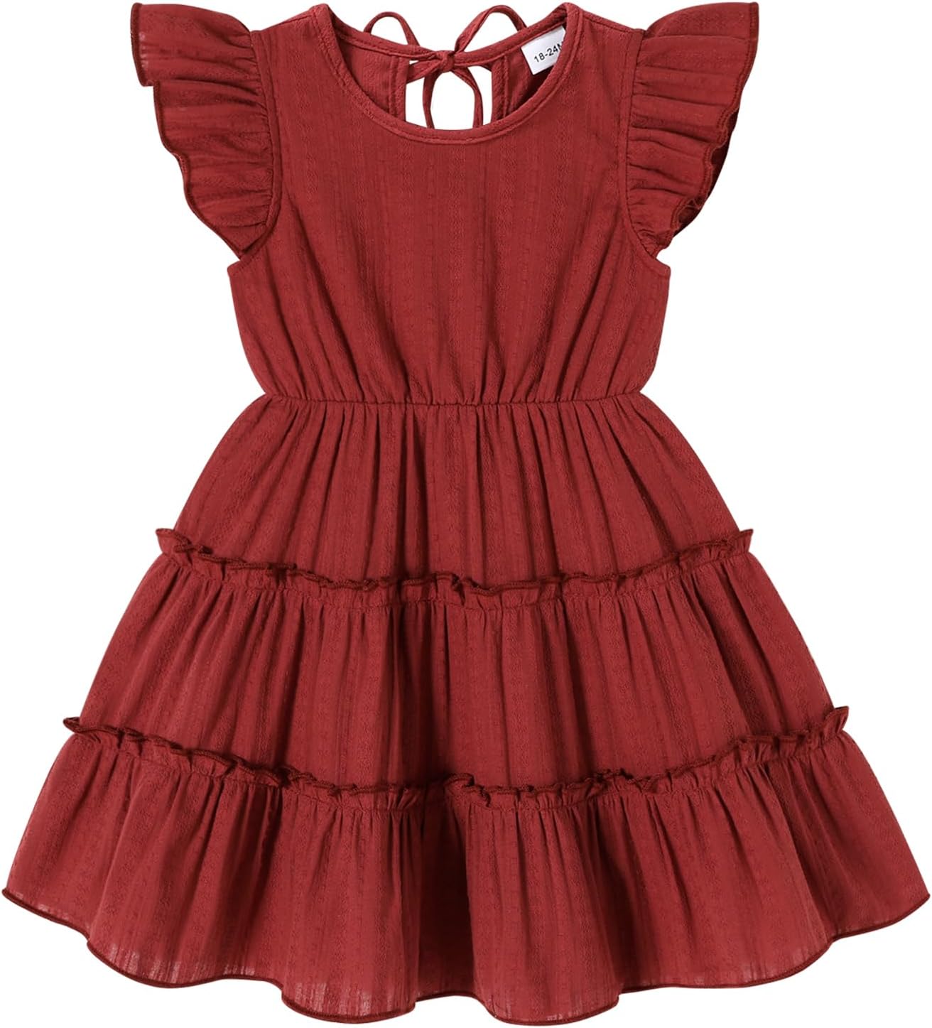 Toddler Dress Baby Girl Summer Clothes Ruffle Sleeve Smock Beach Boho Dresses Sundress