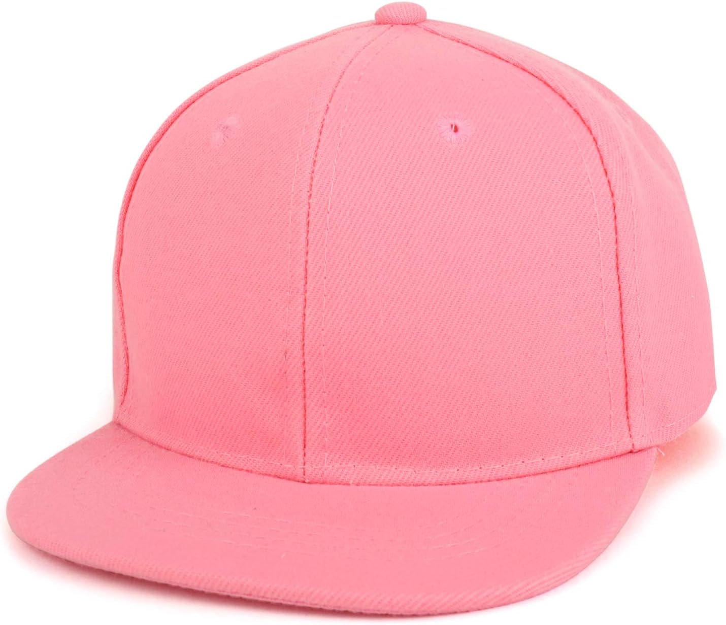 Infant to Toddler Kid's Plain Structured Flatbill Snapback Cap