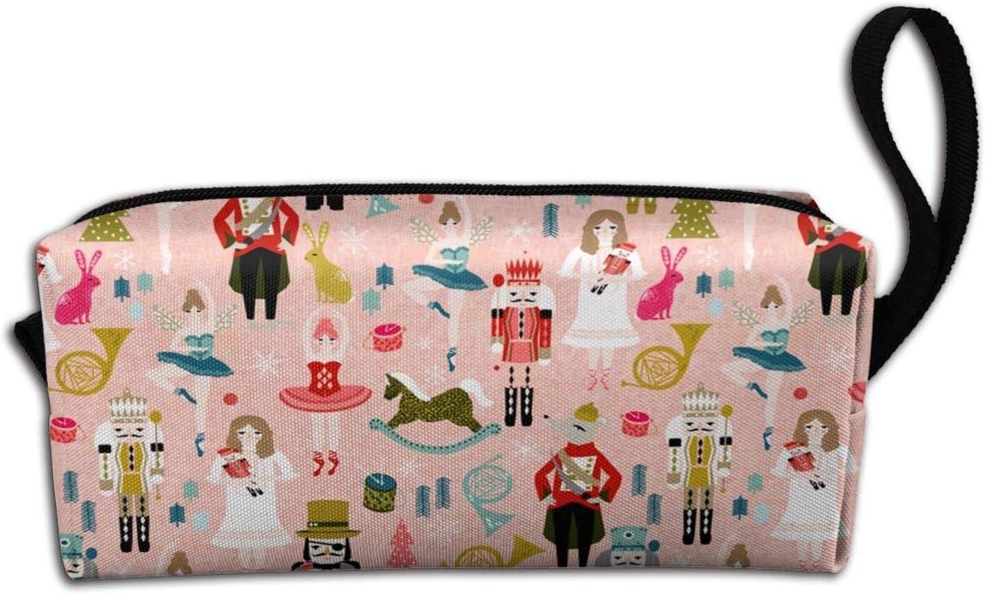 Nutcracker Ballet Makeup Bag Travel Cosmetic Toiletry Organizer Bag For Women