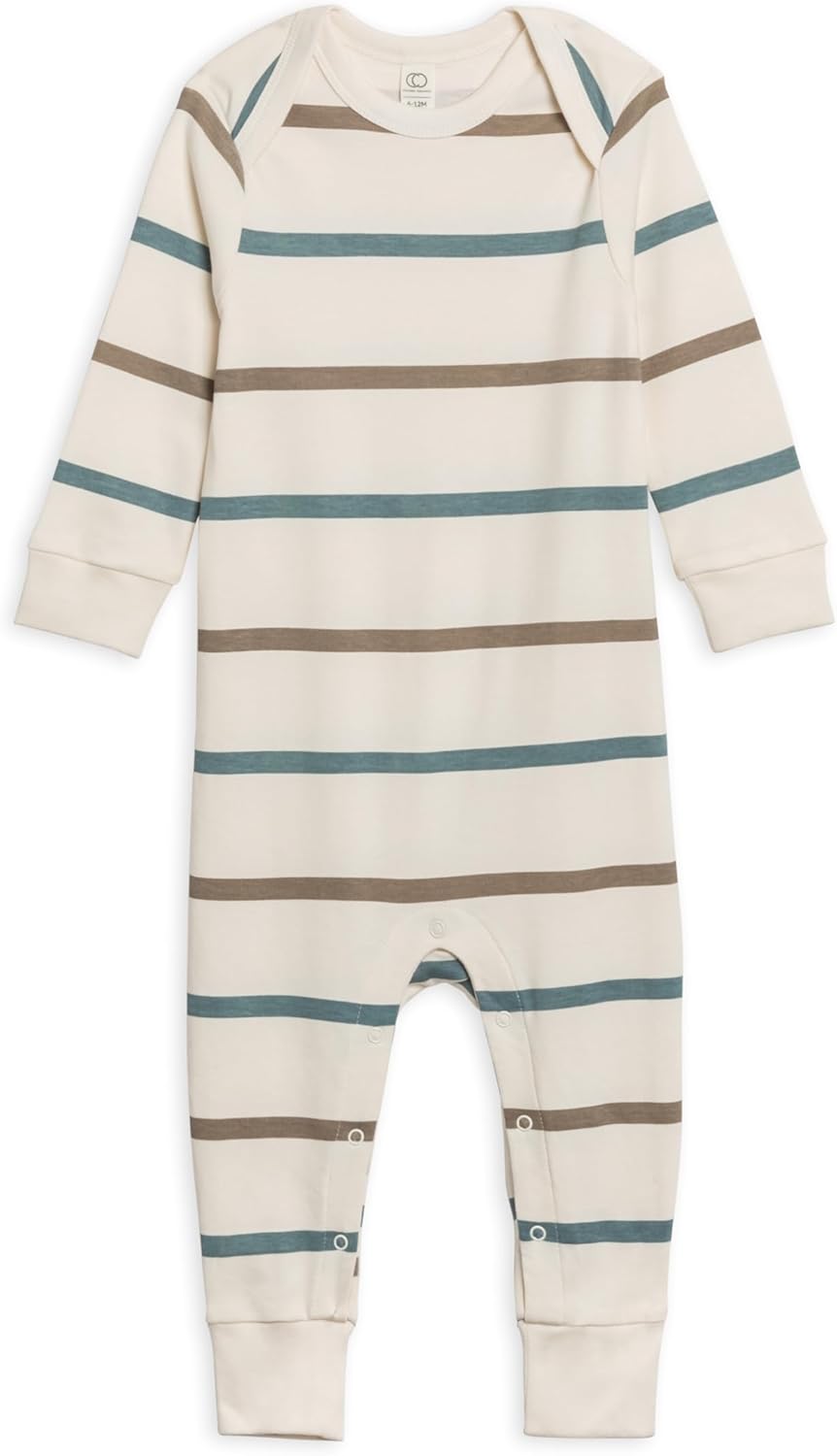 Romper 12-18M Max Stripe / Teal + Taupe