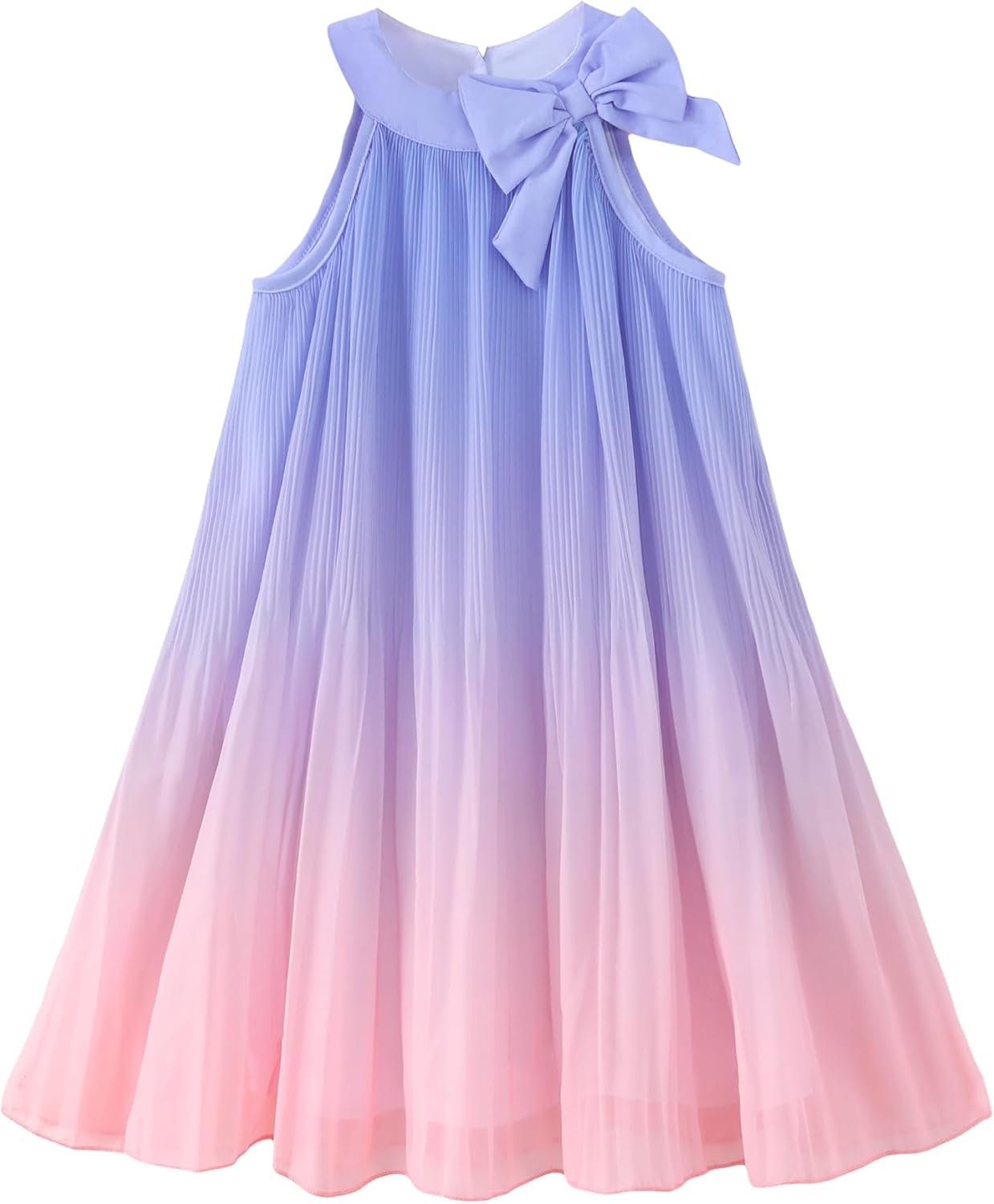 Toddler Girl Tulle Dress Summer Clothes Little Girl Ombre Halter Dress Kids Casual Sundress Toddler Princess Outfits 3-4T Purple