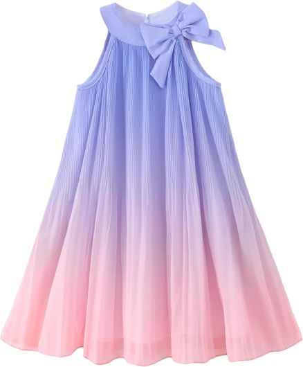 Toddler Girl Tulle Dress Summer Clothes Little Girl Ombre Halter Dress Kids Casual Sundress Toddler Princess Outfits 3-4T Purple
