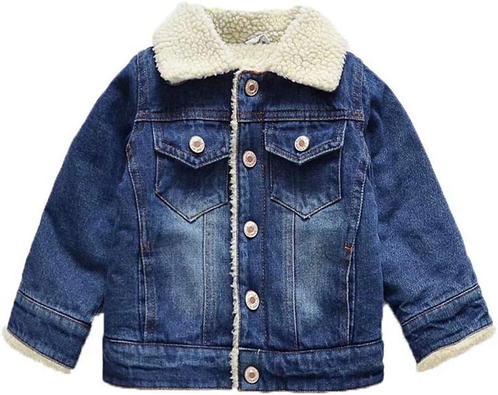 Boys' Denim Jacket Outerwear, 12M-14 Years 4T Style 5 Denim