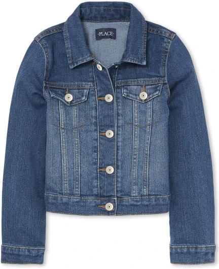 The Children's Place Girls' Basic Denim Jacket Medium Azure Wash