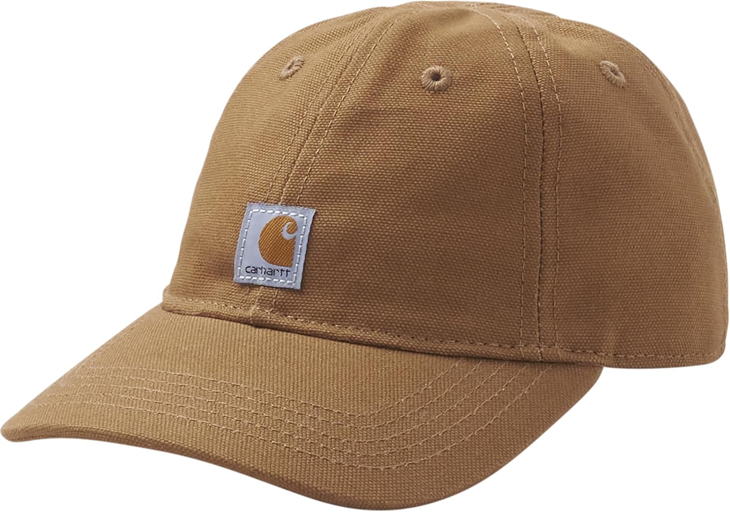 Kids' Signature Canvas Baseball Cap Hat One Size Carhartt Brown