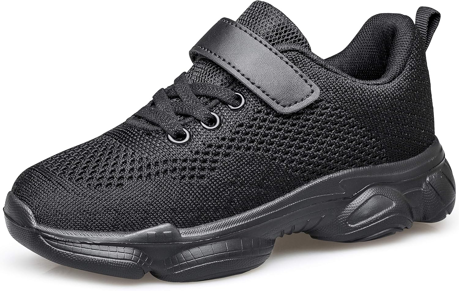 Kids Shoes Toddler Boys Girls Athletic Running Sports Strap Sneakers for Toddler/Little Kid/Big Kid 11 Little Kid Allblack