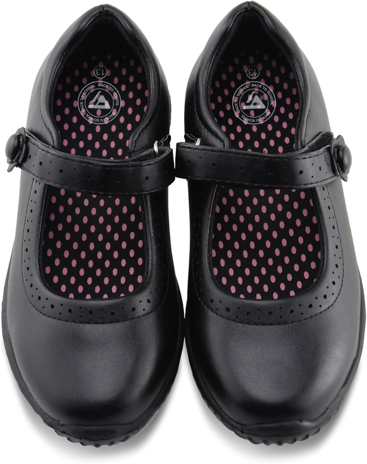 Girl's Mary Jane School Uniform Shoes 7 Little Kid Black