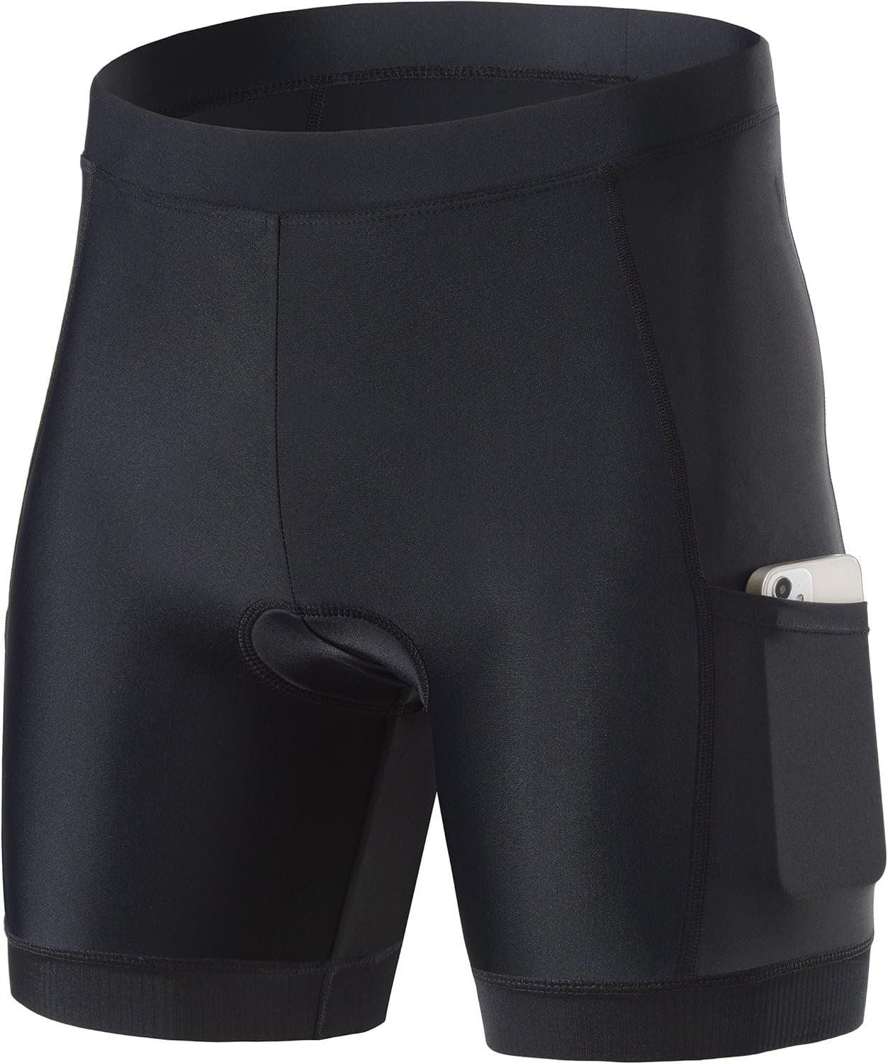 Kids Cycling Bike Shorts Boys Girls Printed Biking Shorts with Pockets Large Black