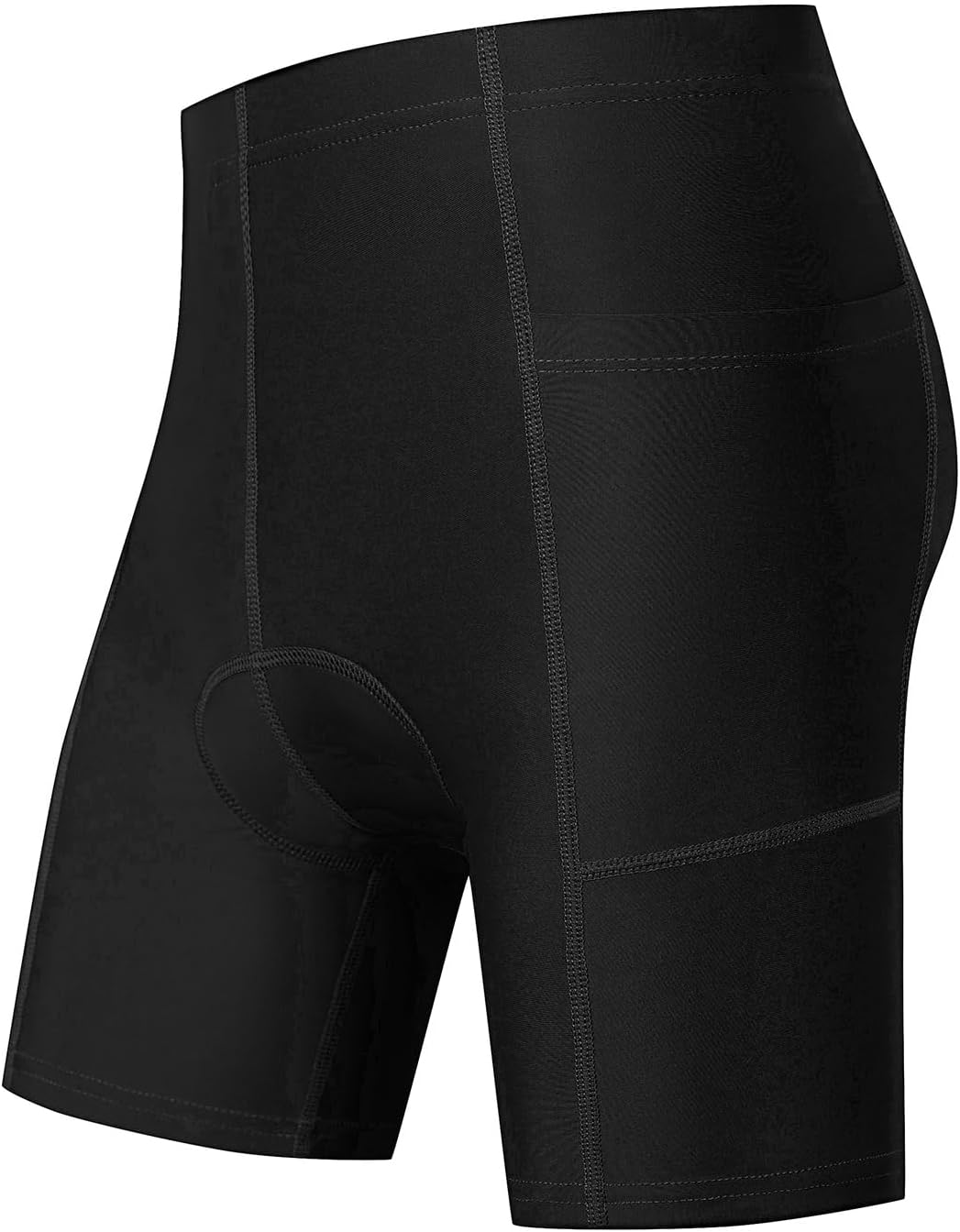 Kids Padded Bike Shorts Boys Girls Biking Shorts with Pockets 3D Padding Cycling Shorts for Boys Black 11-12