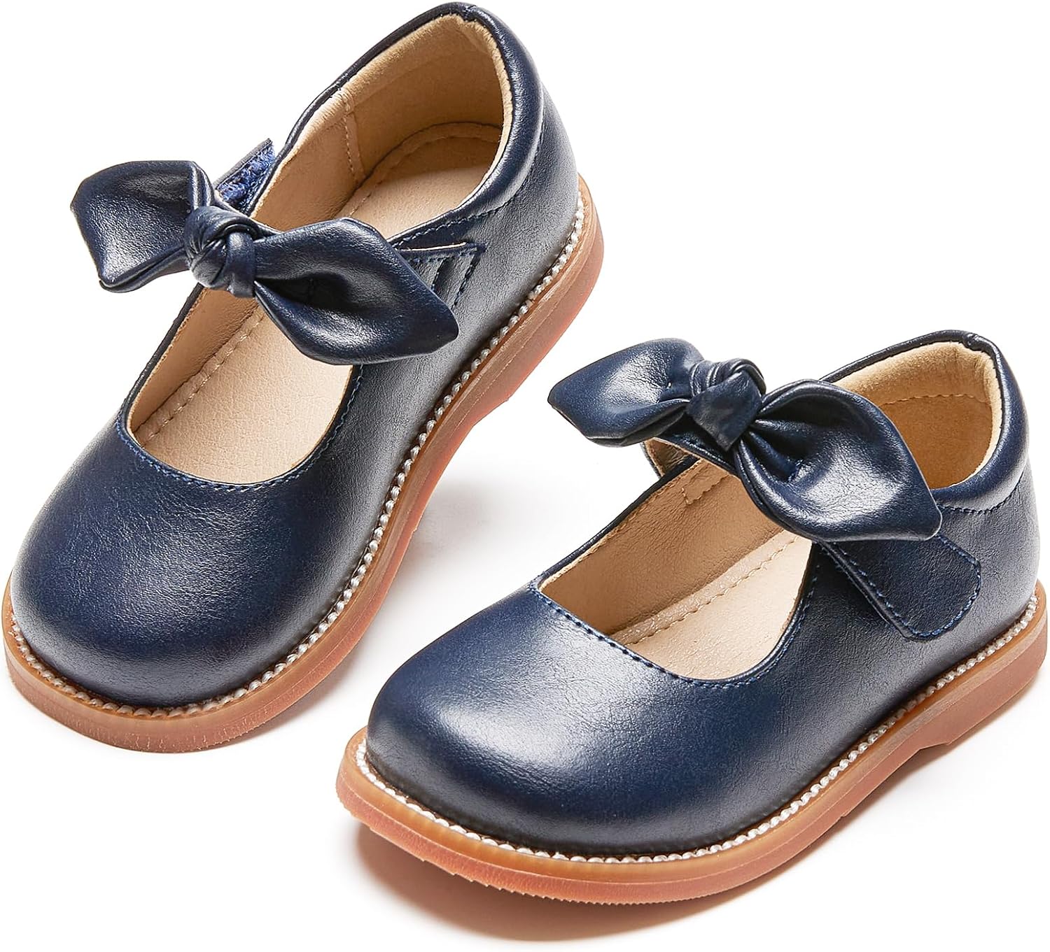 Todder Little Girls Oxford Shoes Mary Jane T-Strap School Uniform Party Dress Flat Shoes