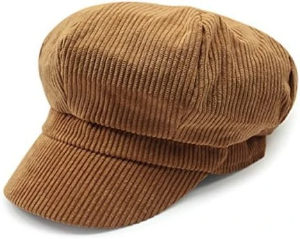 ZLSLZ Women's Retro Peaked Ivy Newsboy Paperboy Gatsby Cabbie Painter Cap Hats (5-Tan)