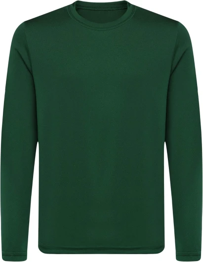 Youth Athletic Performance Long Sleeve Shirts for Boys or Girls - UV Protection Moisture Wicking Rash Guard Medium Forest Green