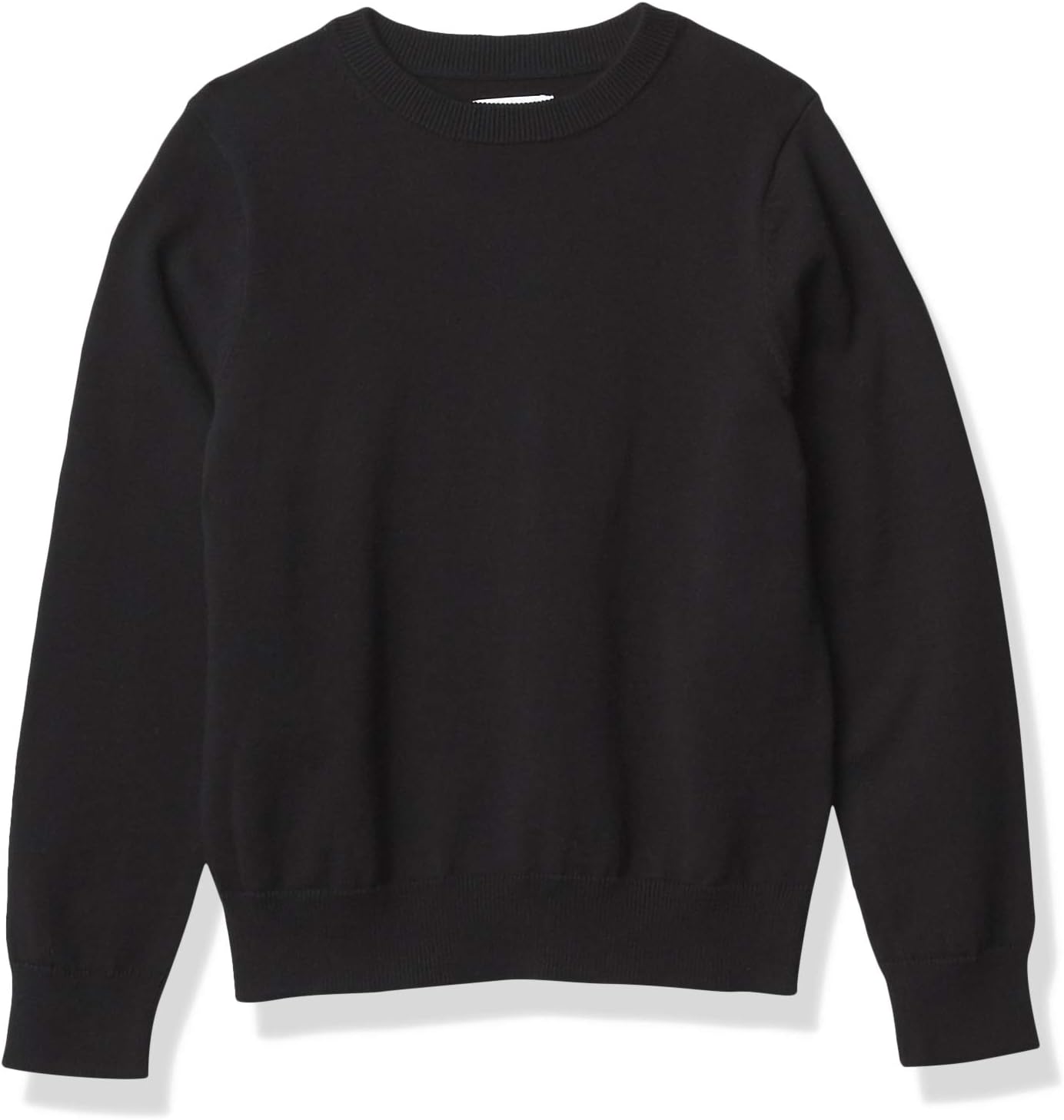 Boys and Toddlers' Uniform Cotton Crewneck Sweater X-Small Black