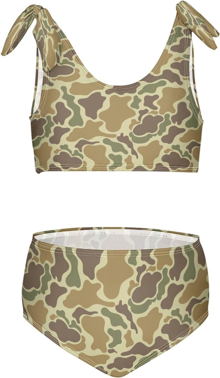 Girls Swimsuit Two Piece Swimwear Bathing Suit for Girls Tankini Bikini Set Size 3-12T 9-10 Years Multicoloured22