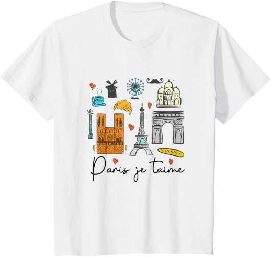 Paris Je T'aime Paris Lover Traveling France Baby Toddler T-Shirt