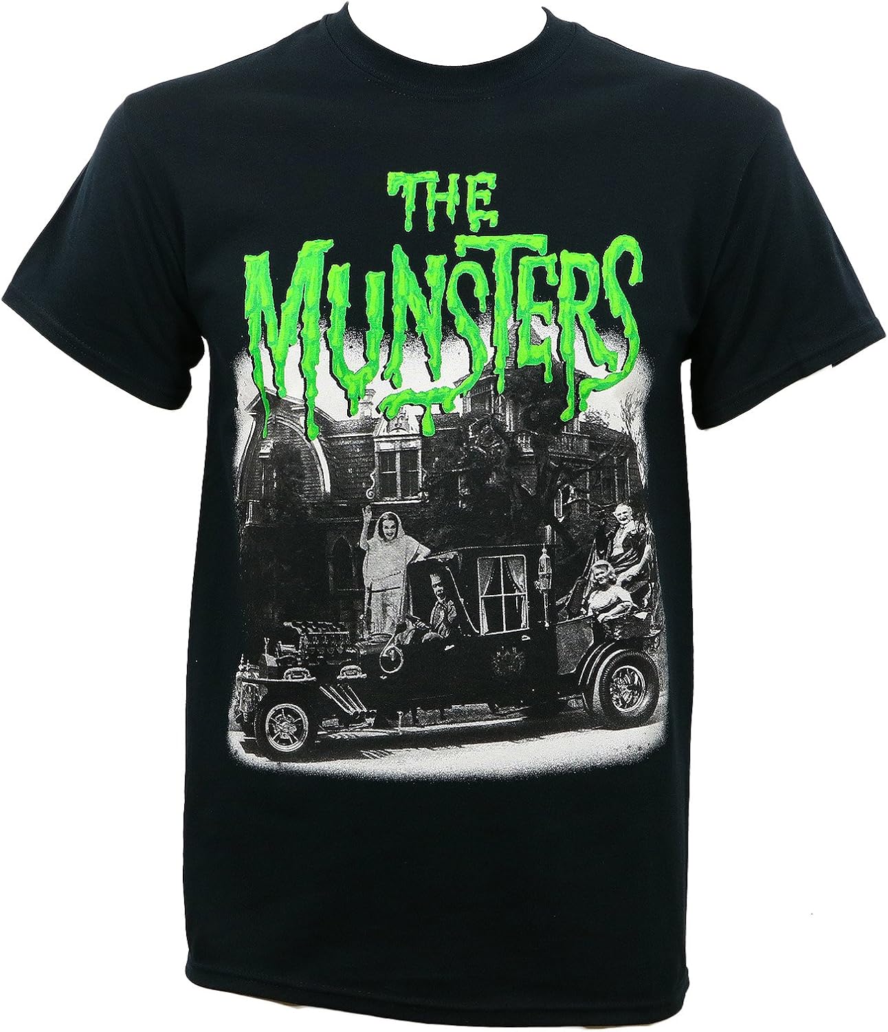 Universal Men's The Munsters Family Coach T-Shirt Large Black
