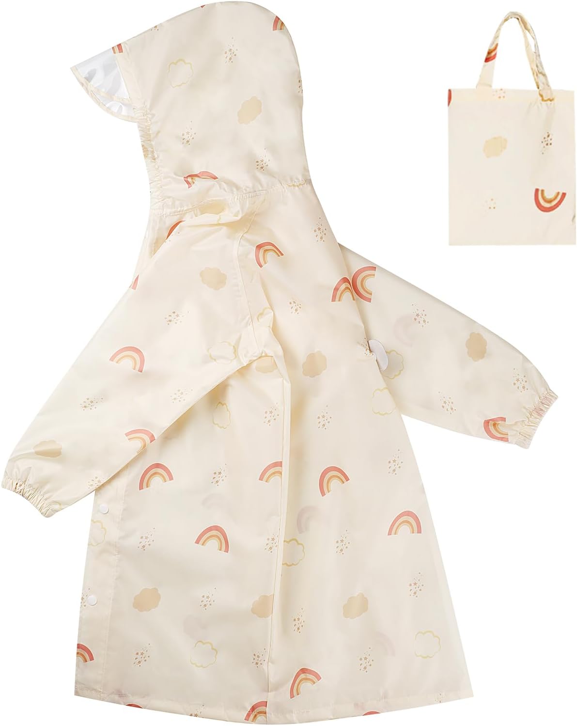 Toddler Kids Raincoat Boys Girls Rain Jacket Lightweight Rain Poncho Waterproof Outwear Rainwear M/4-6 Years Pink