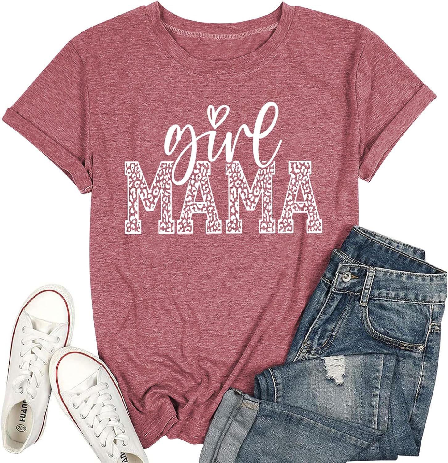 Mama Shirt Women Mom T Shirt Baseball Mom Shirts Mother Casual Short Sleeve Tops Pink3 Large