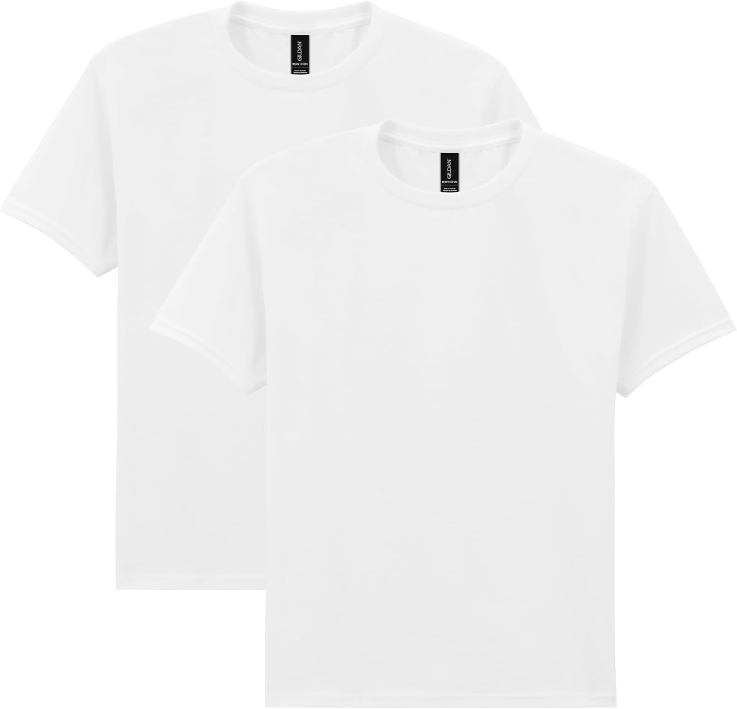 Youth Heavy Cotton T-Shirt, Style G5000B, 2-Pack Small White