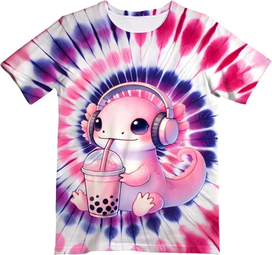 Kids Neon Tie Dye Shirt for Boys Girls Tie-Dye T-Shirt Hippes Tshirt Senior Children Tee Size 6-16 Years Age Small Salamander