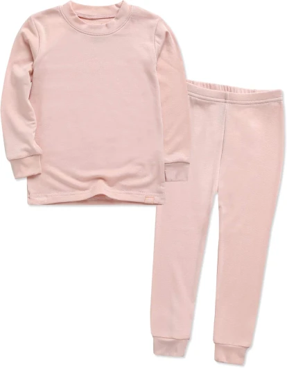 VAENAIT 6M-12Y Toddler Toddler Kids Toddler Girls Boys Soft Comfy Modal Tencel Solid Raglan Sleepwear Pajamas Pjs 2pcs Set 3T B04-milkpink