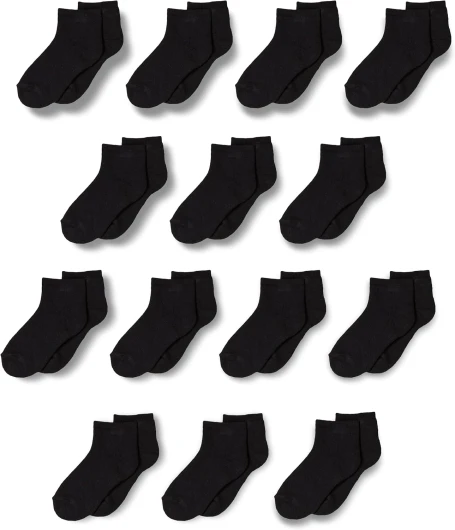 Unisex Kids and Toddlers' Cotton Ankle Socks, 14 Pairs