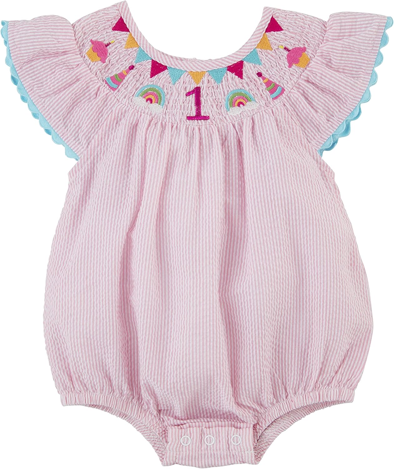 Baby-girls Smocked Birthday Bubble
