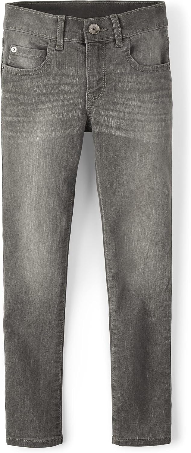 The Children's Place Boys' Super Skinny Jeans 8 Slim Dk Gray
