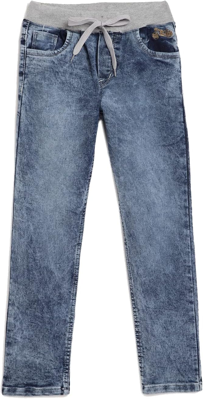 Boys Jeans - Regular-Slim Fit Stretch Denim Ideal for School, Casual Wear & Parties – Comfortable Sizes US 4-16 Stone 12